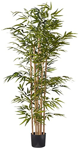 Nearly Natural 64 in Artificial Bamboo Tree with 7 Natural Trunks