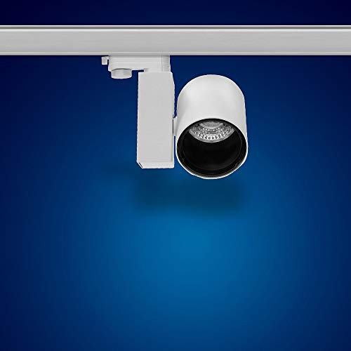 22 W Foco LED 3 fases, K18 W Blanco Cálido para Sistema de raíles