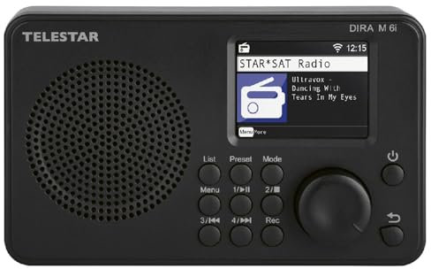 Telestar DIRA M 6i hybrid Radio (Internetradio, USB Musikplayer, kompaktes Multifunktionsradio, DAB+/FM RDS, WiFi, Bluetooth)