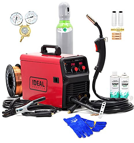 Set Ideal™ PRAKTIK MIG 1800 MIG/MAG Inverter Poste à souder 180 A 3 en 1 FLUX MMA 230 V