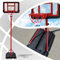 Basketballkorb Basketballständer Basketballanlage mit Ständer & Brett, höhenverstellbare Korbhöhe 115-210cm für Indoor & Outdoor