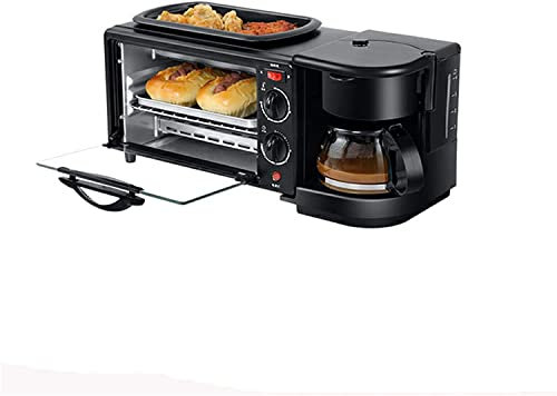 RKYRRKI Forno Premium Convezione Fornello alogeno Fornello Caffettiera Teppanyaki Maker Multifunzione 3 in 1 Facile da Pulire Ideale per arrostire, cuocere al Forno Utile