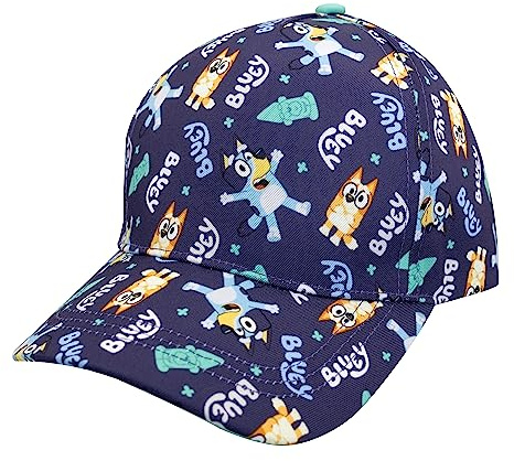 Bluey Hat Toddler Baseball Cap – Cute Hat for Kids, Adjustable Toddler Ball Cap, Bingo, Bandit Multicolor