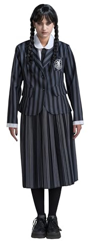 Chaks - Uniforme scolaire Wednesday Addams pour femmes, costume officiel Wednesday, tenue 3 pièces pour Halloween et Carnaval