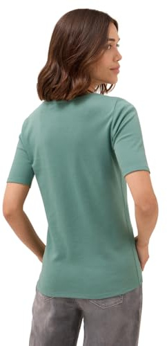 CECIL Damen 3116304 T-Shirt in Unifarbe, Jewel Green, M