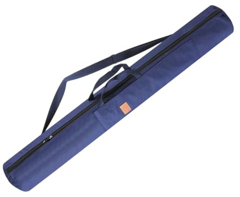 Baoblaze Borsa per Canne da Pesca Custodia da Viaggio Sacca Pieghevole Organizzatore per Attrezzatura in Tela Resistente con Tracolla Regolabile Adatta per tra, Blu