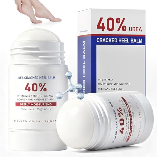 2PCS Stick Crema all’Urea 40% per Piedi e Mani, Idratazione Profonda, Crema Piedi Mani per Ginocchia, Gomiti, Pelle Secca, Esfoliante, Rimuove Calli e Duroni, Applicazione Facile