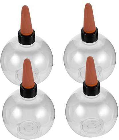 Yardwe 4 Piezas Globos de Riego Automático Autorriego para Plantas Interiores y Exteriores Recarga Superior Diseño Esférico Distribución Uniforme Agua para Vacaciones