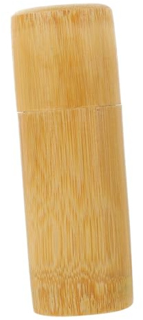 SOESFOUFU Chic Bamboo Matchstick Jar with Practical Storage Option for Tabletop and Home Use, Classic Green Decorative Match Holder for Cottagecore and Farmhouse Kitchen Accessories