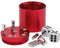 BestSaller 3004 'SUPER SIX' Aluminum, 36 Spielstäbchen & 2 Würfel, rot (1 Stück)