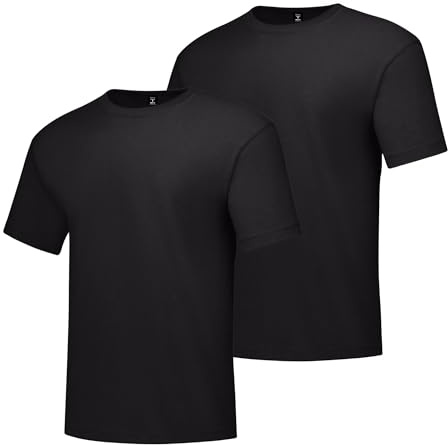 Hanes mens Hanes Men's Beefy Tall Short Sleeve Tee Value Pack (2-pack) fashion t shirts, Black, 3X-Large Tall US