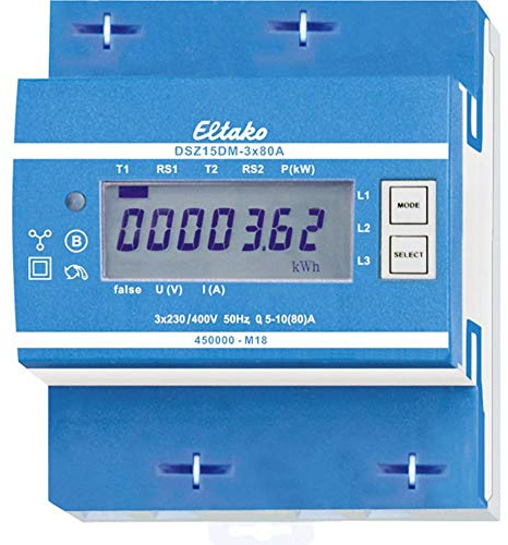 Eltako M-Bus-Drehstromzähler, MID DSZ15DM-3x80A MID
