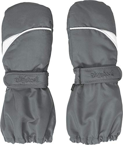 Playshoes Barn 422031 Handskar med Kardborreband, Grå, 2
