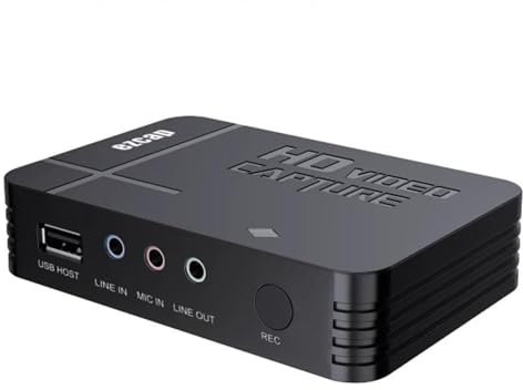 A32DS Grabador de videojuegos HD 1080P Profesional HDMI/AV Grabador de TV, Capture Card Switch Video Grabber Streaming Accesorios