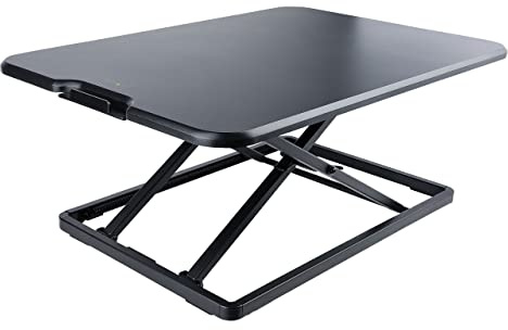 StarTech.com Standing Desk Converter for Laptop - Up to 8kg/17.6lb - Height Adjustable Laptop Riser - Table-Top Stand-Up Desk Converter for Home Office - Sit-Stand Desk Platform (LAPTOP-SIT-STAND)