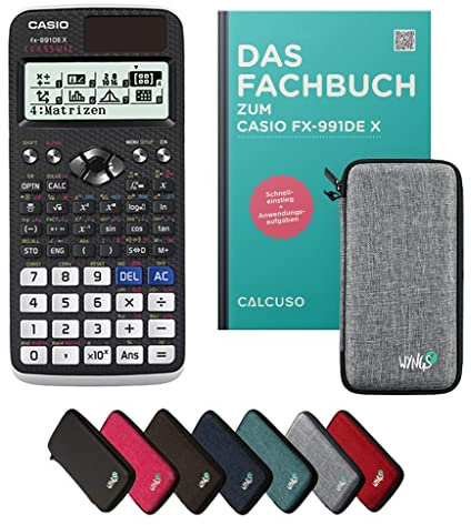 CALCUSO Standard Set Light Grey with Calculator Casio FX-991DE X ClassWiz (German)