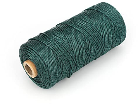 G2PLUS Dark Green Nylon String Cord 2.0mm: 130M Twisted Mason Nylon Line, 36Ply Waterproof Brick Line String for Masonry Jobs, DIY Projects, Crafting, Gardening
