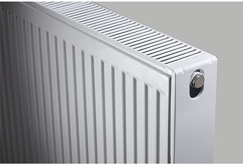 300mm (H) x 600mm (W) - Type 22 Radiator - Double Panel - Double Convector - White Enamel (RAL 9016) - (0.3m x 0.6m) (12 x 24)