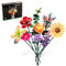 Flowers Bouquet Plant Building Set, 9 Decorative Artificial Flowers, 861 PCS Botanical Collection Building Blocks Kit Toys, Gift for Kids Adults Women Valentines Mothers Day Girls Birthday 6+
