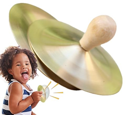 Platillos pequeños para bailar, platillos de mano para adultos y, instrumento musical Zills profesional, platillos de fiesta de baile sostenibles, platillos de mano ligeros, danza sonora resonante