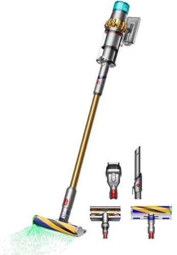 Dyson V15 Detect Absolute Aspirapolvere a bastone 2 in 1 Batteria Secco HEPA Senza sacchetto Oro (Dyson V15 Detect Absolute Gold)