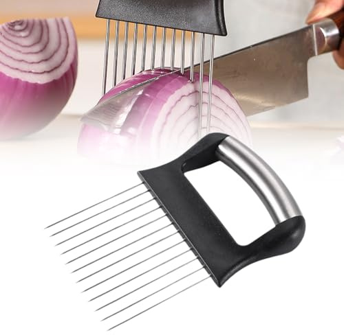 Onion Chopper, 2025 Upgrade Stainless Steel Onion Slicer, Kitchen Tools & Gadgets for Lemon Tomato Onion Cutter,Used for Fruits, Potatoes, Food Cutting and Vegetables Slicer,1pcs