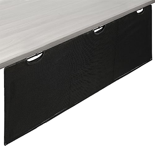 VIVO 60 inch Under Desk Privacy and Cable Management Organizer Sleeve, Wire Hider Kit Panel System, Black, DESK-SKIRT-60