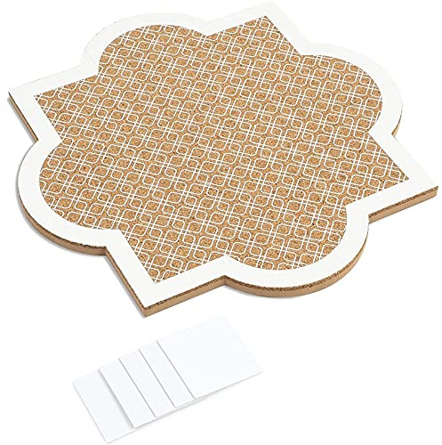 Stockroom Plus Cork Board Wall Organizer - Self-Healing Bulletin Board - Cute Office Wall Organizer - Peel & Stick Pin Panel - 12 x 12 in, Adhesive Mount