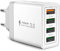 Caricatore USB, 4 Porte Caricatore USB da Muro 40W QC 3.0 Carica Rapida CaricabatterieUSB Multiplo Alimentatore PresaUSB per iPhone 15 14 13 12 11 X, Samsung Galaxy S21 S20 A71 A51, Xiaomi, Huawei