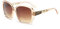 JM Bifokale Lese-Sonnenbrille, übergroße Sonnenleser-Gläser für Frauen UV-Schutz im Freien Braun +3.0