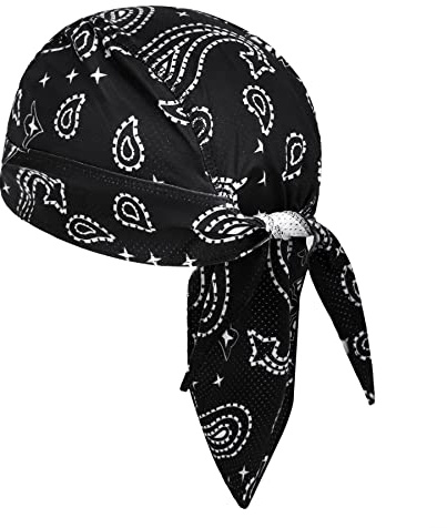 TINAYAUE Bandana de Cyclisme Séchage Rapide | Bonnet Respirant Anti-UV | Bandana Moto pour Homme et Femme | Idéal pour Vélo, Randonnée, Sports de Plein Air et Look Pirate