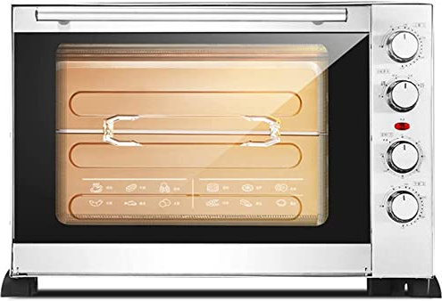 RKYRRKI Horno Horno de microondas Solo en Silver Tact Horno Individual eléctrico Incorporado - Horno halógeno de convección Premium de Acero Inoxidable Ideal para Asar, Hornear Estético y práctico