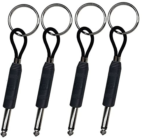 4 Prises Porte clé Mural,Porte cle Marshall jack JCM800,Rangement clef,Guitares Classiques,Marshall Key Holder, pour les Amateurs de Musique(Noir)