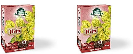 Il Paese Verde Drin Ferro Chelato 200g - Ferro Chelato Per Piante Contro Ingiallimenti Dovuti Alla Clorosi Ferrica. Ferro Chelato Microgranulare Consentito In Agricoltura Biologica. (Confezione da 2)