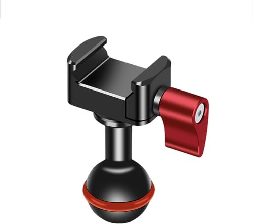 NovelGoal Brazo mágico de doble cabeza con cabeza esférica de 20 mm, abrazadera NATO, montaje de zapata fría, tornillo de 1/4, soporte universal, mano mágica para soporte de jaula de cámara DSLR