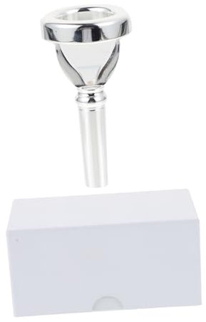 BESTonZON Praxis Der Mundform Für Baritonhorn Praktisches Horn Waldhorn Plattiertes Tuba- Für Posaune Euphonium Liefert Einfaches Hornmundstück Silber- Silver