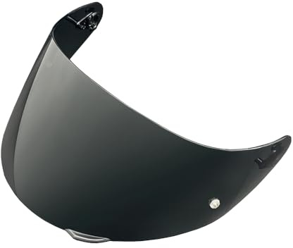 MTDVZR Helmvisier für K1, UV-Schutz kratzfest winddicht Helm-Gesichtsschutz kompatibel mit AGV K1, K1S, K3SV, K5, K5S (Tiefschwarz)