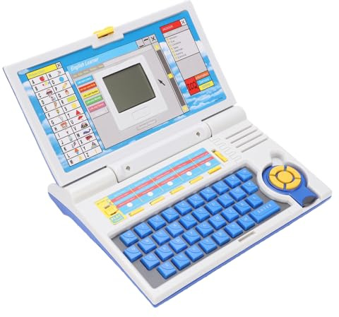 Yanmis Computadora Portátil de Aprendizaje para Niños Pequeños con Música y Funciones de Ortografía Atractivas Computadora Educativa Portátil para Niños en Movimiento
