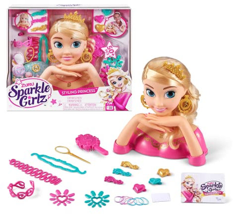 Sparkle Girlz Nageldesign-Haarstyling-Kopf