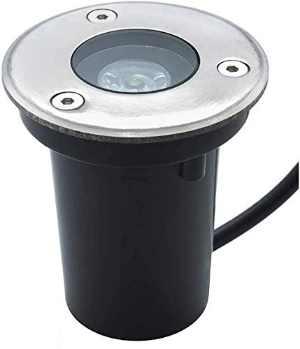 Zeitnet Inc. Faretto LED incasso segnapassi calpestabile 1.5W resa 20W IP67 luce giardino 230V illuminazione viale sentiero gradini terrazzo (TEMPERATURA LUCE 4000K)