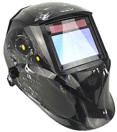 Careta Soldar Automatica Casco de soldadura 100 * 65mm Sensores Molending Auto Solar Darking Solding Mask Mascaras De Soldar (Color : Robot Skull)