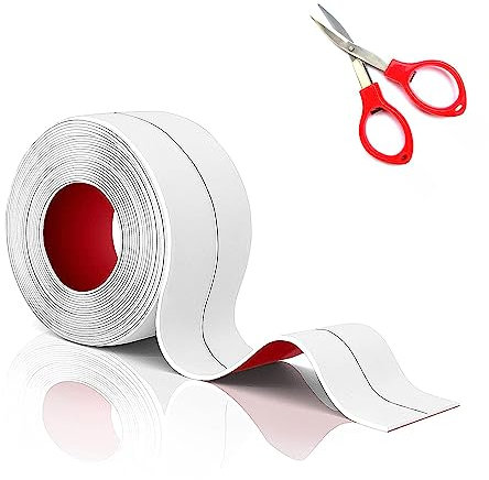 TATUNER Bath Sealant Strip, Bathroom Sealant Tape, Self Adhesive Caulk Tape, Strong Sealing Tape for Bathroom /Bathtub /Sink Corners, Waterproof, Anti Mould