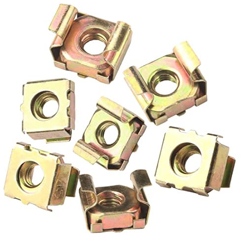 CONPHERON M10 Ecrou Cage Ècrous Cage Carrés en Acier au Carbone Zingué pour Armoires de Serveurs (20 Pièces)