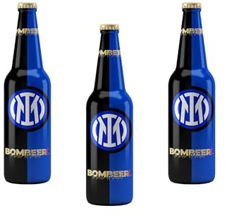 Bombeer Birra Originale By Christian Vieri dell'INTE.R - Puro Malto 3 Bottiglie di Vetro da 33cl - Made in Italy