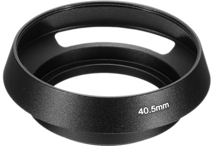 PATIKIL Paraluce 40.5mm Paraluce Interno Cavo Antiriflesso Superficie Opaca Ventilata Standard Obiettivo Fotocamera Universale Nero