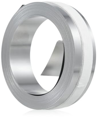 Manuelles 3D-Prägeband aus Stahl, nicht klebend, Metall, Nachfüllpackung, kompatibel mit DYMO Etikettenherstellern M1011/M11-1 Rolle, 12 mm x 6,4 m