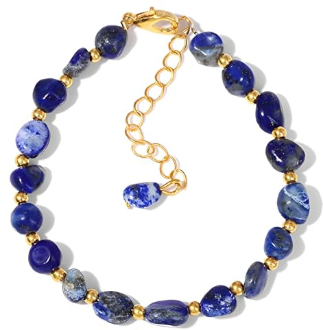 Bracelet réglable en pierres précieuses bleu foncé pour femme, bracelet ovale en cristal avec fermoir mousqueton, bijou tendance, taille unique, Cristal