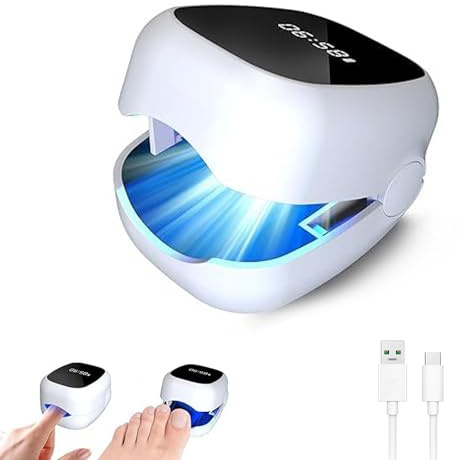 Dispositivo Laser per Il Trattamento delle micosi delle Unghie, antimicotico Ricaricabile per Unghie di Mani e Piedi, Dispositivo Portatile per la Pulizia e la Cura, Trattamento a