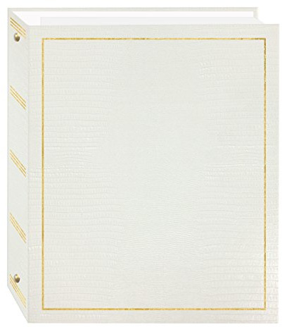 Magnetic Self-Stick 3-Ring Photo Album 100 Pages (50 Sheets), White