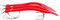Aquantic Unisex – Erwachsene 10C4039507207519C10, verfügbar in fängigen Farben, je 3 Gummi-Makks am Vorfach, Qualitätsschnur und Hochleistungswirbel (Rot, 6/0), Bunt, Normal